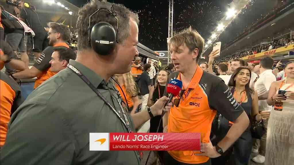 McLaren, l'ingegnere di pista Joseph celebra il suo Lando: "Campioni!"