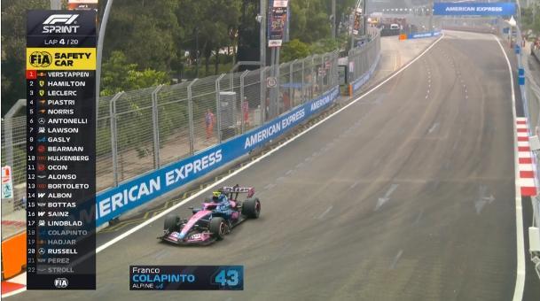 F1 | Singapore, Sprint nel caos: 5 ritiri nei primi 5 giri!