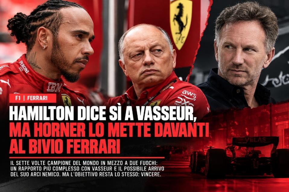 F1 | Hamilton dice sì a Vasseur, ma Horner lo mette davanti al bivio Ferrari