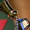 Foto con le coppe dello Scudetto e della Coppa Italia: grande festa per l'Inter Club di Feltre