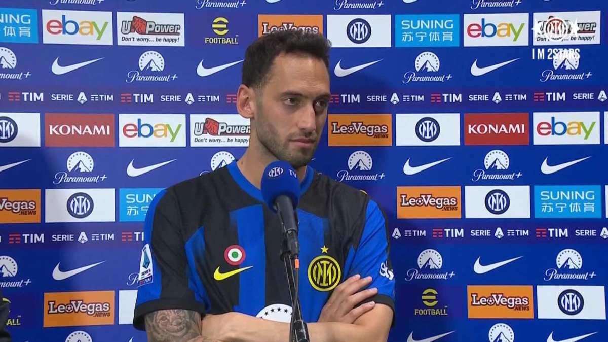 Calhanoglu a ITV: "Io sono credente, la vittoria contro il Milan è stato un regalo di Dio per me"