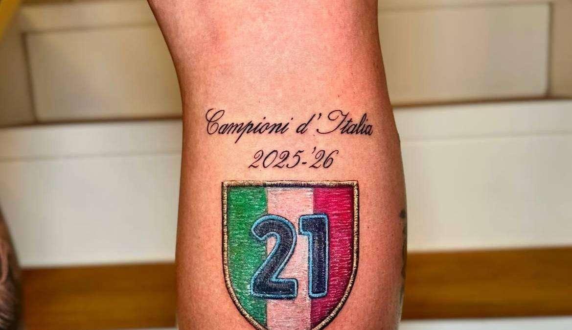 Dimarco non perde tempo: nuovo tatuaggio per festeggiare il 21° scudetto