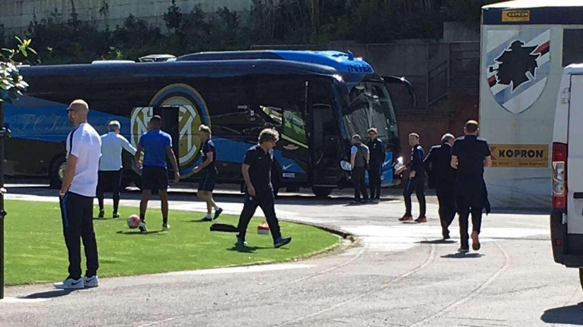 Inter, rifinitura a Bogliasco: tifosi Samp per Eder