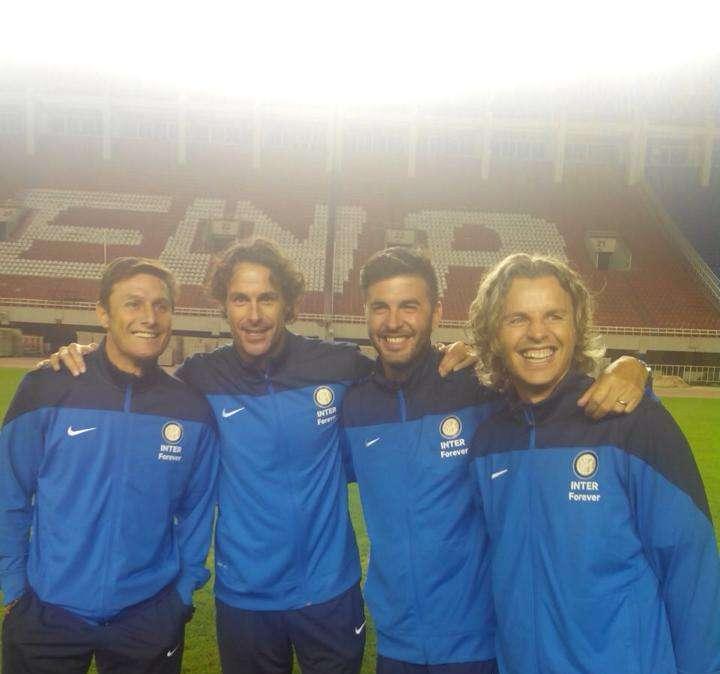 FOTO - Zanetti: "In ricordo della Uefa con 3 ex"