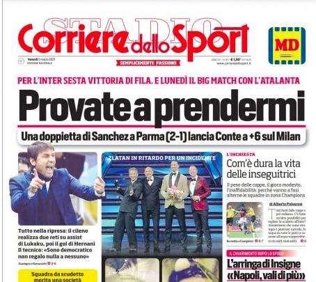 Prima CdS - Provate a prendermi: una doppietta di Sanchez a Parma (2-1) lancia Conte a +6 sul Milan