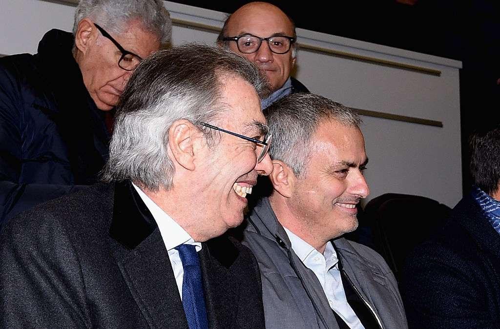 Moratti: "Bellissimo rivedere Mou al Meazza. Derby? Cambia nulla, l'Inter è la più forte"