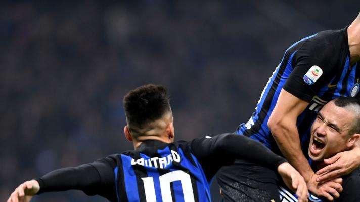 Inter-Sampdoria - Perisic al fotofinish su Nainggolan