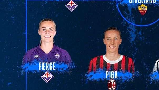 Serie A Femminile, l'interista Runarsdottir presente nella Top 11 della quinta giornata