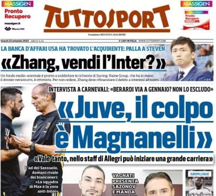 Prima TS - "Zhang, vendi l'Inter?": Raine Group ha trovato l'acquirente
