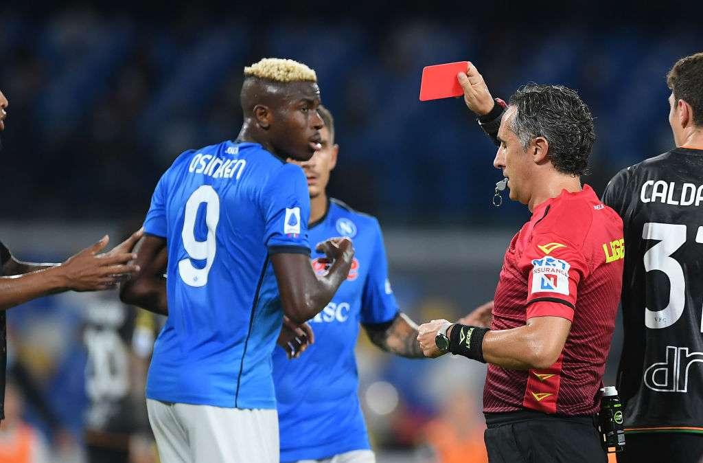 Giudice sportivo: sei squalificati. Due turni di stop a Osimhen: salta la Juve