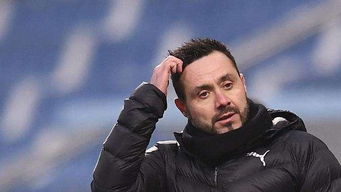 De Zerbi: "Il Milan è cresciuto, l'Inter è ben strutturata. Poca differenza di punti, ma anche poco tempo"