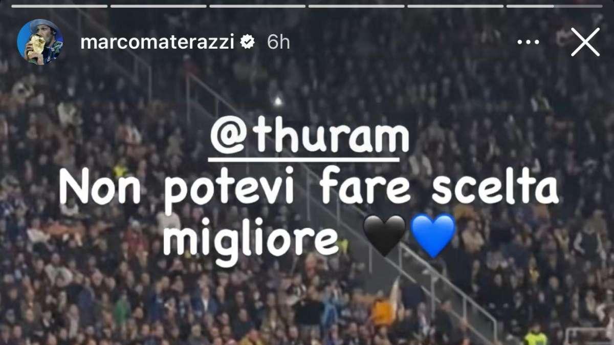 Materazzi esalta Thuram: "Non potevi fare scelta migliore". Poi scherza con Cambiasso