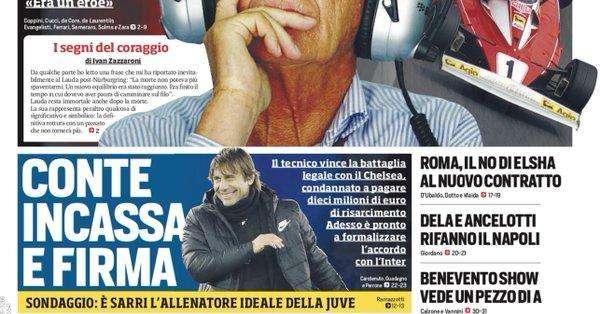 Prima CdS - Conte incassa e firma: adesso è pronto a formalizzare l'accordo con l'Inter