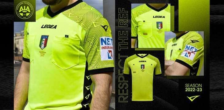Finale Coppa Italia, arbitro e assistenti in campo con la nuova divisa Legea