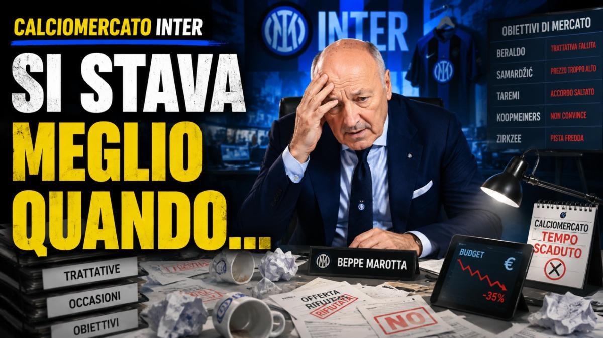 VIDEO - MERCATO BLOCCATO: l'INTER è in RITARDO. Ma bisogna avere una MEMORIA corretta...