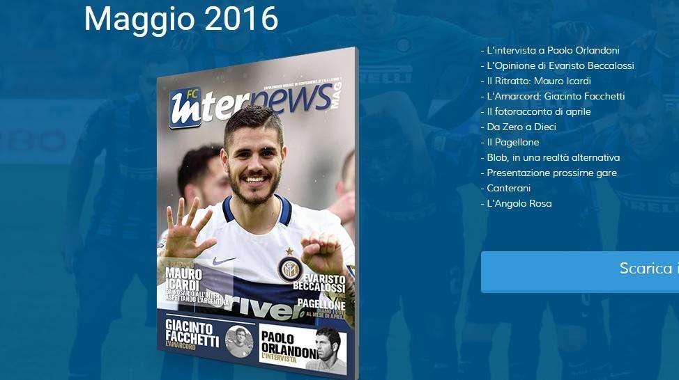Disponibile FcIN Mag di maggio: da Icardi a Orlandoni, da Bonazzoli a Beccalossi. Con un ricordo del Cipe Facchetti 