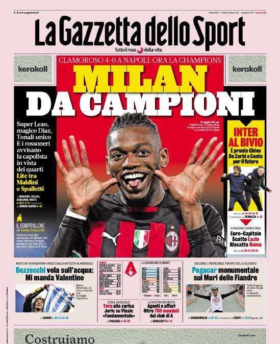 Prima pagina GdS - Inter al bivio. Pronto Chivu, De Zerbi o Conte per il futuro