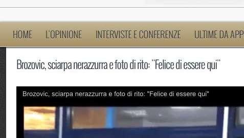 Brozovic è arrivato a Milano: "Sono felice". Domani visite e stadio