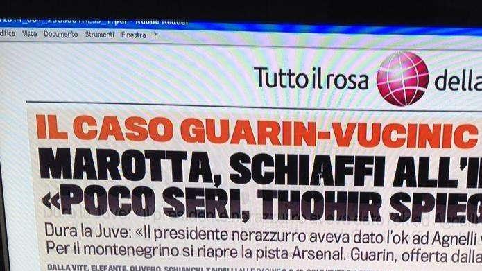GdS - Marotta: "ET spieghi". Vucinic e Guarin...