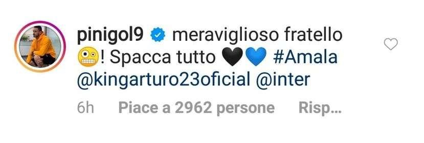 Vidal arriva all'Inter, Pinilla lo carica: "Meraviglioso fratello! Spacca tutto"