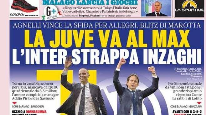 Prima GdS - L'Inter strappa Inzaghi. Avanti con il 3-5-2: Eriksen più libero di creare gioco e il totem Lukaku 