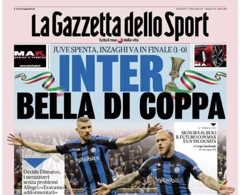 Prima GdS - Inter bella di Coppa, Juve spenta: Inzaghi va in finale 