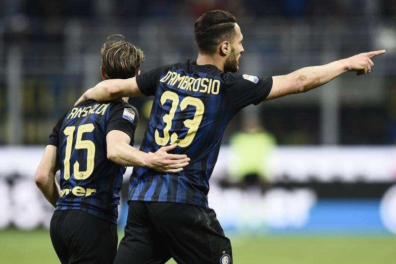 Inter-Sampdoria - D'Ambrosio premiato, esordio di Ansaldi