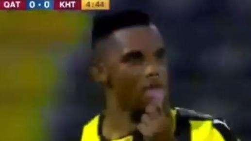 VIDEO - Eto'o è un lusso per il Qatar: sassata all'angolo e assist per il 2-0