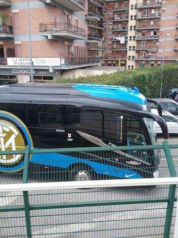 FOTO - L'Inter è arrivata al Matusa di Frosinone