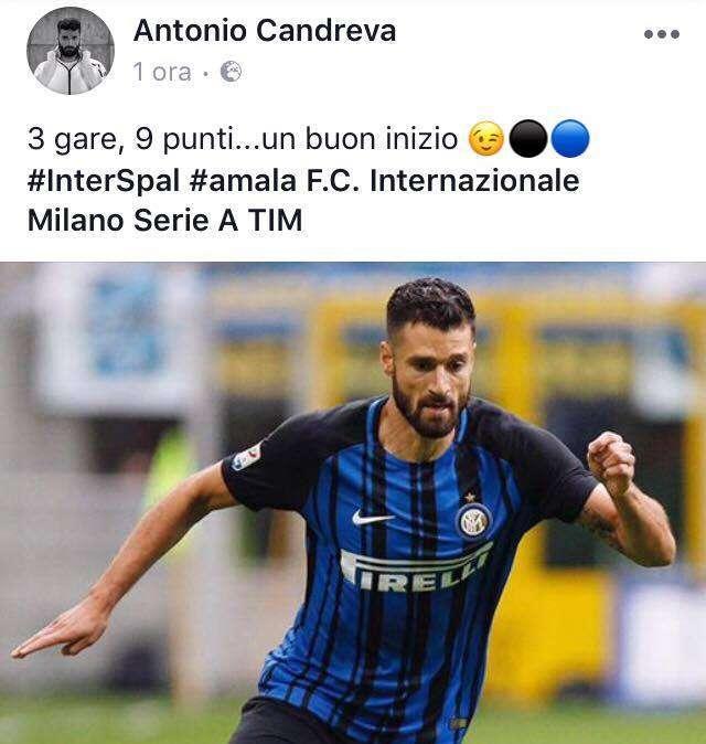 Candreva: "Tre gare, nove punti... Buon inizio"