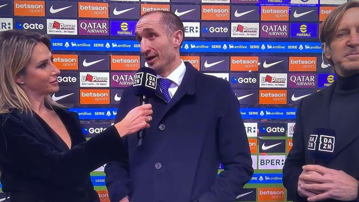 Juve, Chiellini a DAZN: "A Thuram va tolta profondità, a Lautaro la palla in area. Oggi per noi conta la prestazione"