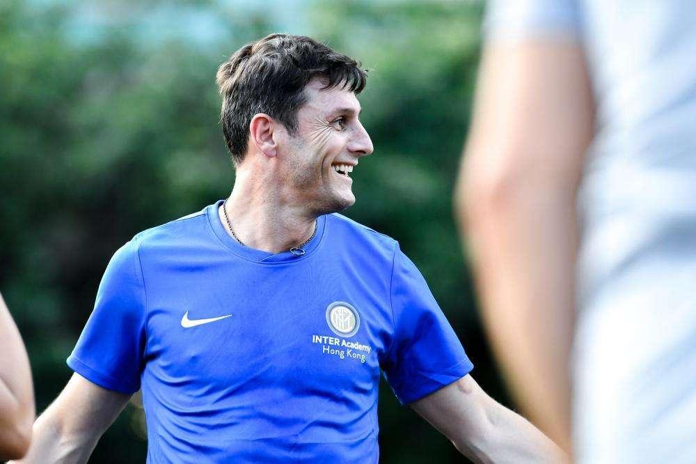 Sorpresa per i ragazzi della Rovellese: sulle tribune c'è Javier Zanetti