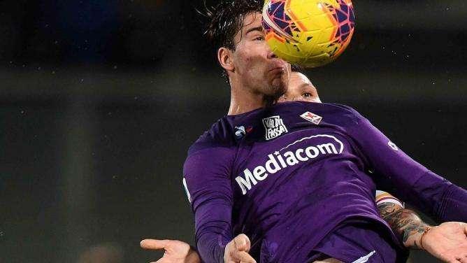 Vlahovic in mixed: "Gol molto importante. Dobbiamo fare bene anche con la Roma"