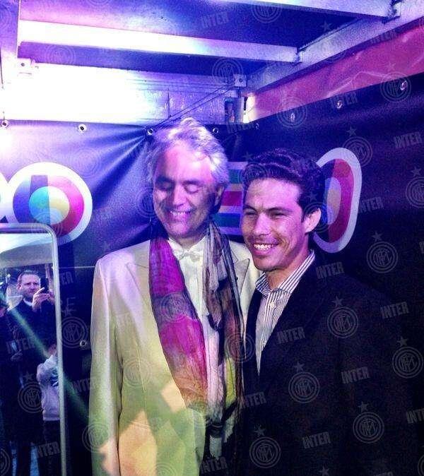 FOTO - Hernanes insieme a Bocelli per l'Expo 