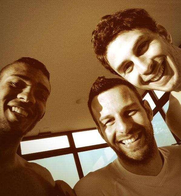 FOTO - Juan,  Handa e Ranocchia: "Ora vasca fredda"