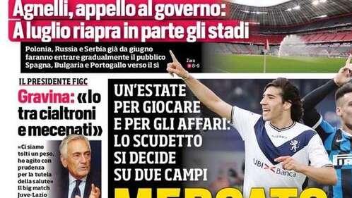 Prima pagina CdS - Mercato che bomba! Lo Scudetto si decide su due campi