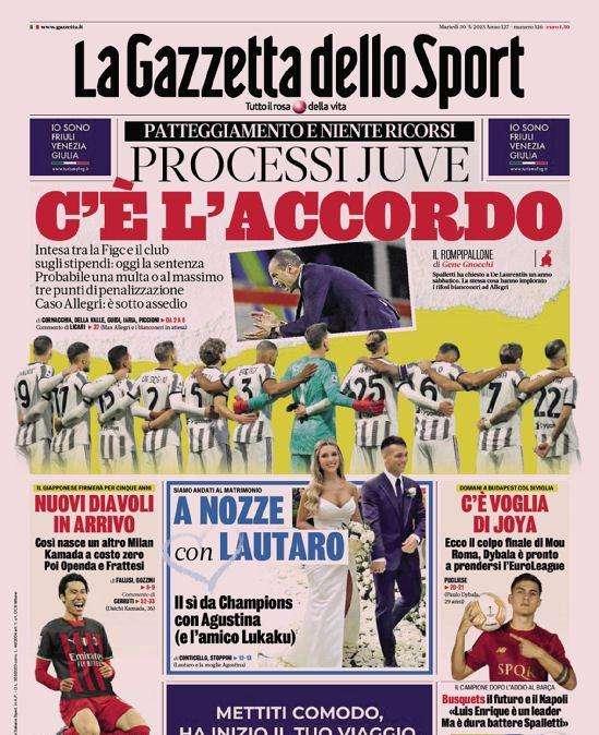 Prima GdS - A nozze con Lautaro: il sì da Champions con Agustina (e l'amico Lukaku)