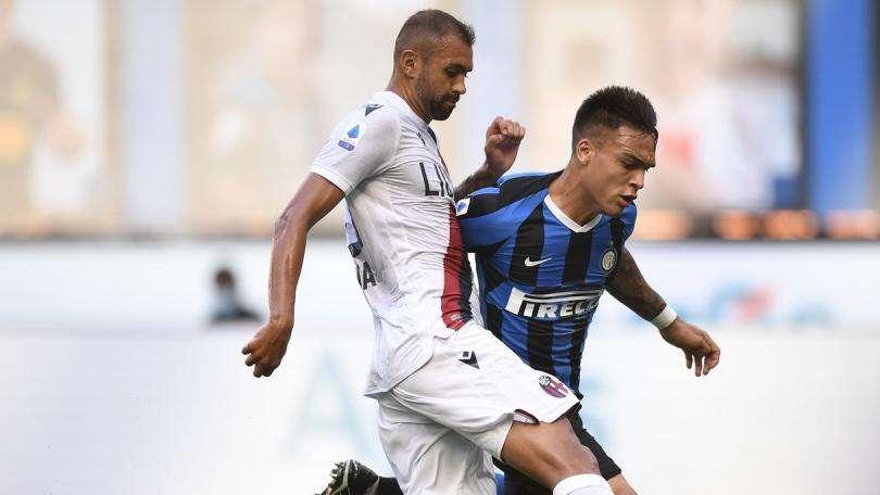 Inter-Bologna - L'Inter pensa in verticale e domina le due fasi. Poi si concede alla vivacità dei rossoblu