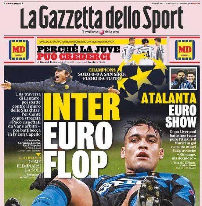 Prima GdS - Inter euro flop