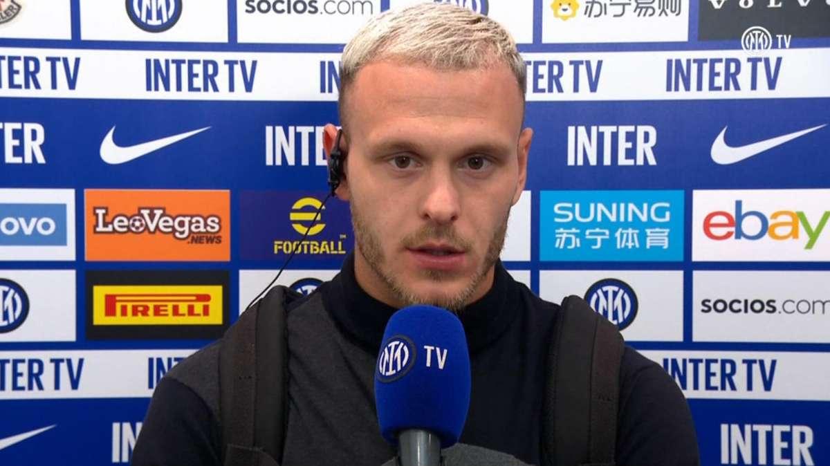 Dimarco a ITV: "Siamo contenti. Entrati in campo diversamente dall'anno scorso. Risultato mai in dubbio"