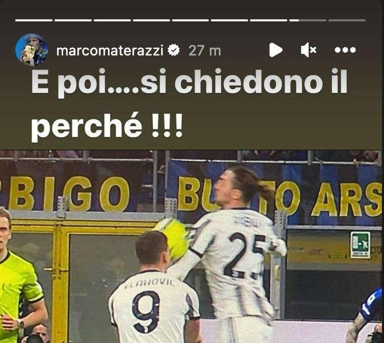 Materazzi attacca Chiffi sul mani di Rabiot: "E poi si chiedono il perché... Avevi la visuale coperta?"