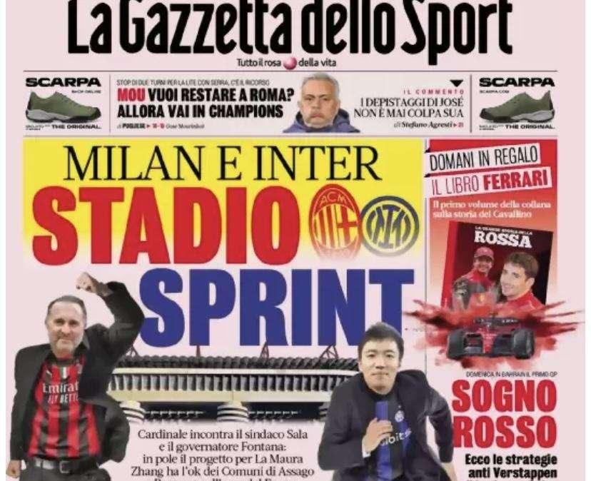 Prima GdS - Milan e Inter, stadio sprint 