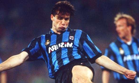 Inter-Brescia, 19/2/1995 - Il benvenuto di Berti a Moratti