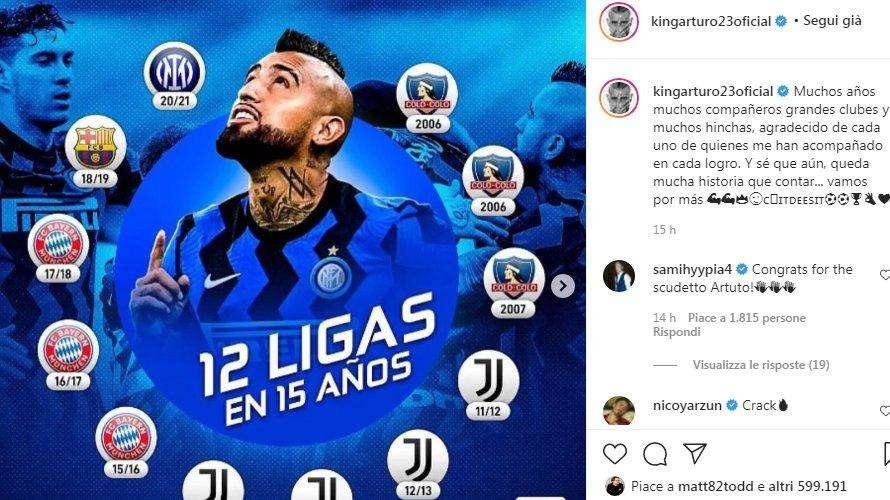 Vidal celebra tutti i suoi titoli nazionali, Piqué lo stuzzica: "Se giochi contro lo zoppo..."