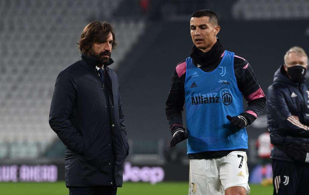 Pirlo a Bergamo senza Ronaldo: "Cristiano non sarà della partita per un problema al flessore"