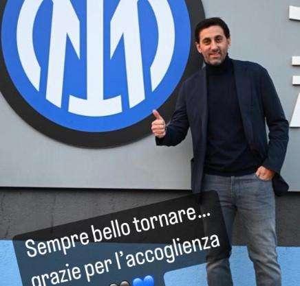 Appiano, visita speciale di Milito alla vigilia di Inter-Porto: "Sempre bello tornare"