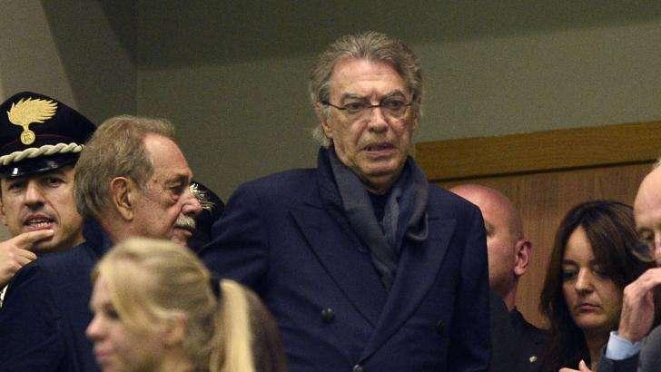 Inter-Torino 2-1, Massimo Moratti negli spogliatoi 
