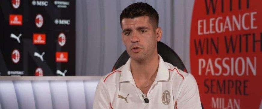 Milan, Morata: "Inter grande squadra. Derby? Non vedo l'ora. Ne ho visti diversi a San Siro da tifoso infiltrato"