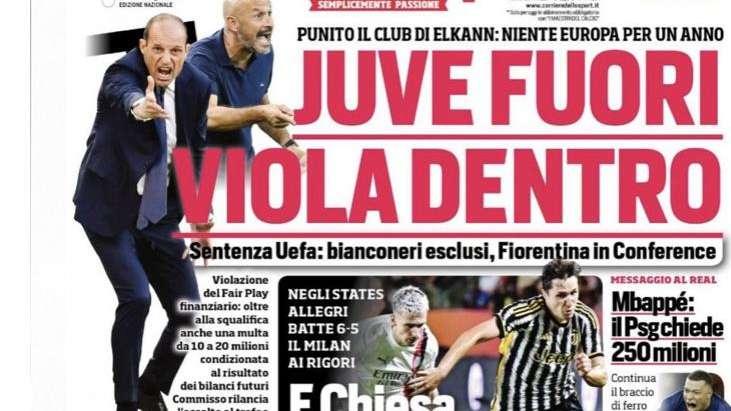 Prima CdS - Chiesa aspetta Lukaku alla Juve 