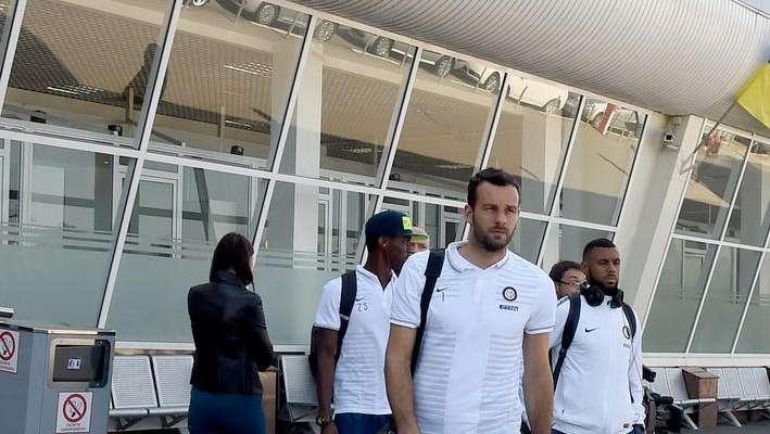 FOTO - L'Inter è arrivata pochi minuti fa a Kiev
